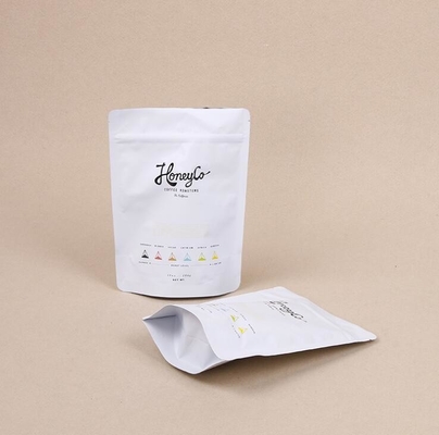 Digital Printing Stand Up Zipper Pouch 10 Colors MBOPP Moisture Barrier For Snack Packing