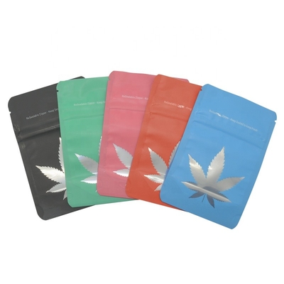 PET BOPP Child Resistant Pouches Smell Proof Mylar Bag Flower CBD Gummy Candy Packaging