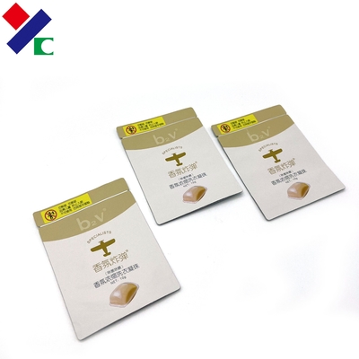 Custom Small Stand Up Zipper Pouch Airtight Aluminum Foil Laminated Resealable Smell Proof Zipper Tea Bag