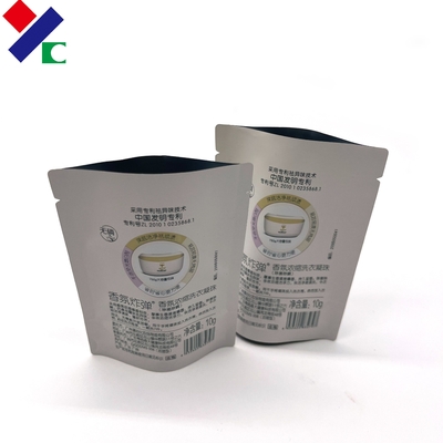 Custom Small Stand Up Zipper Pouch Airtight Aluminum Foil Laminated Resealable Smell Proof Zipper Tea Bag