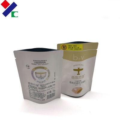 Custom Small Stand Up Zipper Pouch Airtight Aluminum Foil Laminated Resealable Smell Proof Zipper Tea Bag