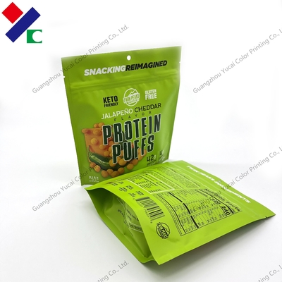 Eco Friendly Stand Up Zipper Pouch Spicy Flavour Popcorn Packaging Bags Long Shelf Life