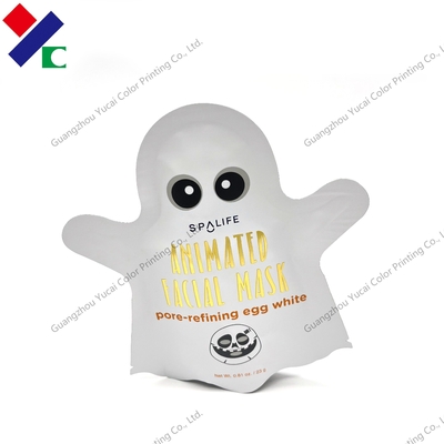PET VMPET PE Packaging Facial Mask Bag 80 X 80 MM  Customized Shaped