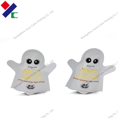 PET VMPET PE Packaging Facial Mask Bag 80 X 80 MM  Customized Shaped