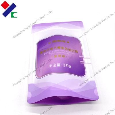 Portable Brown Sugar Beverage Stand Up Pouch Pet Pe Laminated Bag 30G