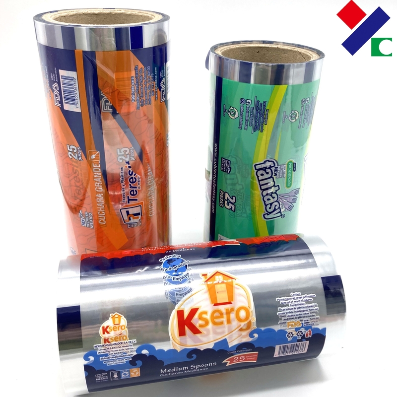 Custom Print Plastic Foil Wrap Nut Tomato Sauce Automatic Packing Film